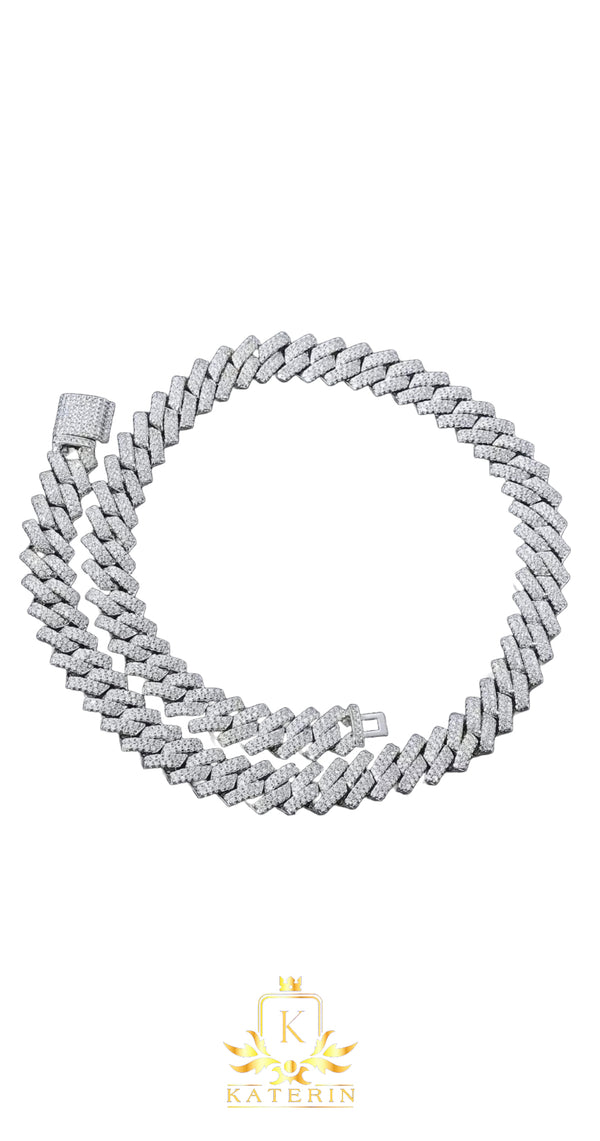1. Cuban chain collection DRILL “Silver” 20” – 50 cm 10 mm .